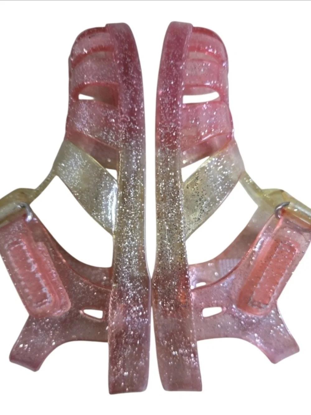 OshKosh B'gosh Toddler Pink Translucent Jelly Sandals with Buckle